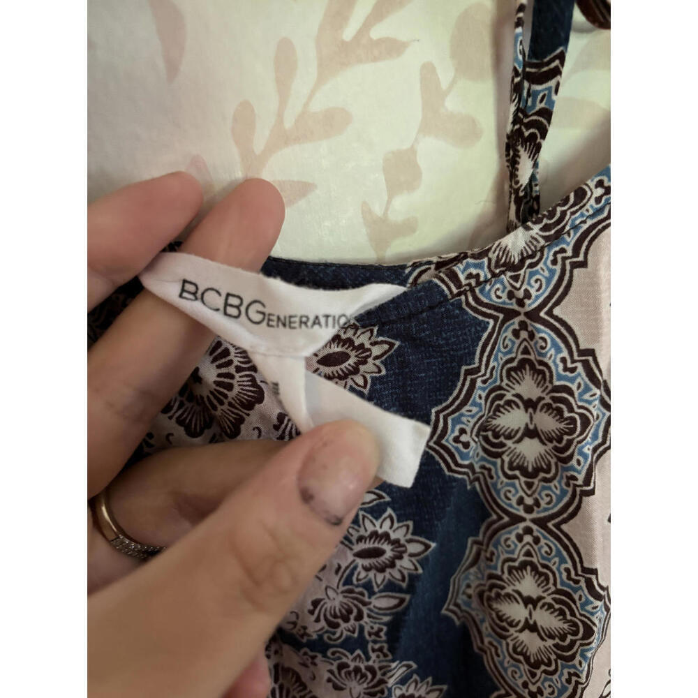 FALL CLEARANCE BCBG Generation Trendy Patterned Romper S - Picture 4 of 8
